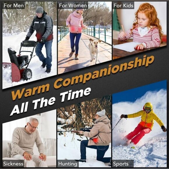 Hand Warmers Rechargeable, 7000mAh Electric Hand Warmers Up to 18Hrs 1 Pack - Picture 6 of 7